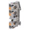 Conector șine 3 borne gri push-in