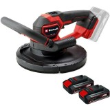 Einhell TP-DWS 18/225 Li BL PXC + Twinpack CB - Slefuitor pentru pereti + Set 2 acumulatori Li-Ion 18 V 2.5 Ah
