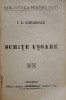 Caragiale, Notițe și fragmente literare,București, Ed. Universala