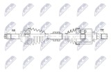 Planetara Renault Koleos I 2.5 01.2009-; partea stanga, cutie viteze manuala; 39101JG02B; NTY, aftermarket