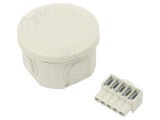 Cutie de Conexiuni OBO BETTERMANN T 25 Polipropilena 80mm IP65 IK08 Gri Deschis