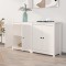 Gossi servante, 2 buc., alb, 70x35x80 cm, lemn masiv de pin