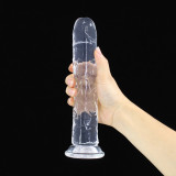 Dildo Penis 17.5/3.4cm Realistic Ventuza Natural Shape Transparent Dong