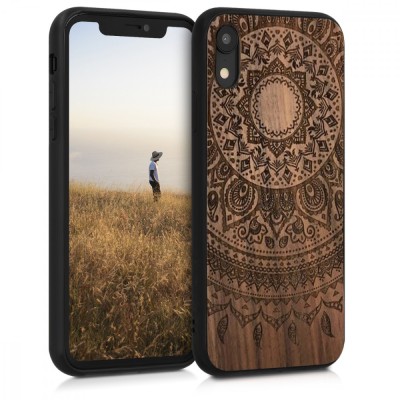 Husa pentru Apple iPhone XR, Lemn, Maro, 46748.05 foto