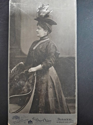 Fotografie, femeie din inalta societate, cca 1900 foto