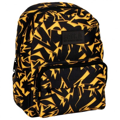 Ghiozdan Derform, colectia Action, galben cu modele, 36x27x16cm, PLB6F42 foto