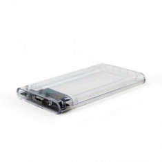 Rack HDD Gembird EE2-U3S9-6 SATA - USB 3.0 2.5 inch Transparent foto