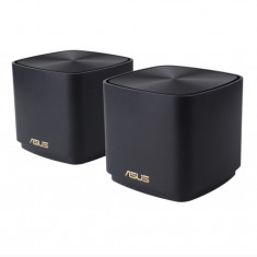 Asus dual-band large home Mesh ZENwifi system, XD4 PLUS 2 pack; black, AX1800 , 1201 Mbps+ 574 Mbps, 128 MB Flash, 256 MB RAM ; IEEE 802.11a, IEEE 802