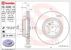BREMBO 09.A599.11 PRIME LINE - UV Coated Disc frana