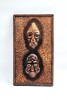 Tablou Relief Foaie Cupru Arta Africana 46 x 25 cm semnata Metaloplastie