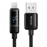 Mcdodo Cablu USB la Lightning Digial Display, Fast Charging, 1.2m, Negru