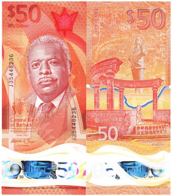 Barbados 50 Dolari 2022 P-84 UNC foto