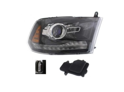 Far Ram 1500/2500/3500, 2016-, montare fata, dreapta, cu lentile; cu indicator led; cu lumina de zi; cu lumina de parcare LED; Tip=USA; HB3+HB3+LED; foto
