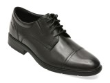 Pantofi eleganti CLARKS negri, STEADWELL CAP, din piele naturala