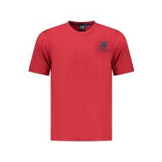 U.S. Grand POLO Tricou barbati simplu din bumbac cu logo, rosu, S