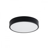 Lampă De Tavan Onyx Negru Aluminiu 1 Bec Rotund Minimalist De Interior