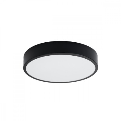 Lampă De Tavan Onyx Negru Aluminiu 1 Bec Rotund Minimalist De Interior foto