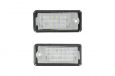 Set lampa numar inmatriculare LED 12V, AUDI A3, A4, A6, A8, Q7 2000-2015 foto