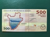 BURUNDI 500 FRANCI 2015 UNC