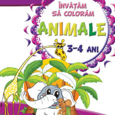 Învățăm să colorăm - Animale - 3-4 Ani