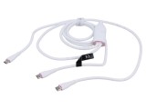 Cablu USB 2.0 USB-C VENTION 1,5m alb nichelat x2