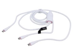 Cablu USB 2.0 USB-C VENTION 1,5m alb nichelat x2