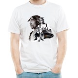 Tricou personalizat barbati TUPAC (2PAC), alb, marimea S
