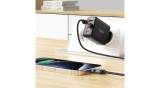 Cablu Acefast C15-04 USB-A - USB-C cu Afișaj 480Mb/s 66W 1.2m - Negru