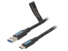Cablu USB 3.0 A la C, 2m, Negru, Vention