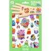 Tatuaje Temporare Copii Djeco Dulciuri Mimi, Non-Alergice, Testate Dermatologic, Multicolor, +3 Ani