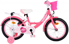 Bicicleta pentru fete Ashley, 16 inch, culoare roz, frana de mana fata si spate PB Cod:31635 foto