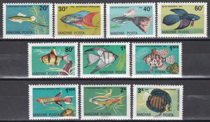 Ungaria 1962 - Pești tropicali, MNH
