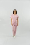 Bluză medicală Clio unisex XXL 260 - Roz pudra