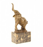 Elefant- statueta din bronz pe un soclu din marmura SL-4