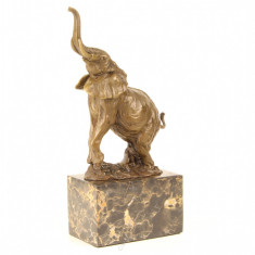 Elefant- statueta din bronz pe un soclu din marmura SL-4