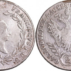 1828 - A - 20 kreuzer - Francis II - Imperiul Austriac