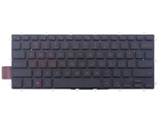 Tastatura Laptop, Dell, 0H4XRJ, 0M9DMK, 0PFFH8, 49007R070301, CN-0H4XRJ, DLM15L13USJ442, iluminata, rosie, us