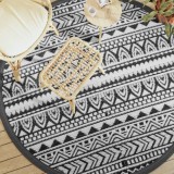 vidaXL Covor de exterior, ARAKIL negru, &Oslash;200 cm, PP