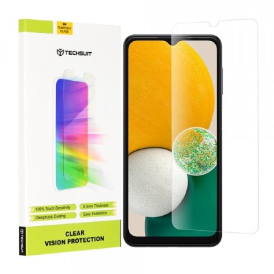 Folie de protectie Ecran Techsuit Clear Vision pentru Samsung Galaxy A04 A045 / A04s A047 / A13 5G A136, Sticla Securizata, Full Glue foto