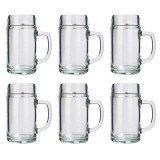 Bierglas, Bierkrug, Ma&szlig;krug, Bierseidel 6er Set Biergl&auml;ser, Styria - 1 Liter