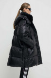 Adidas Originals geacă de puf femei, culoarea negru, de iarnă, oversize IR7119