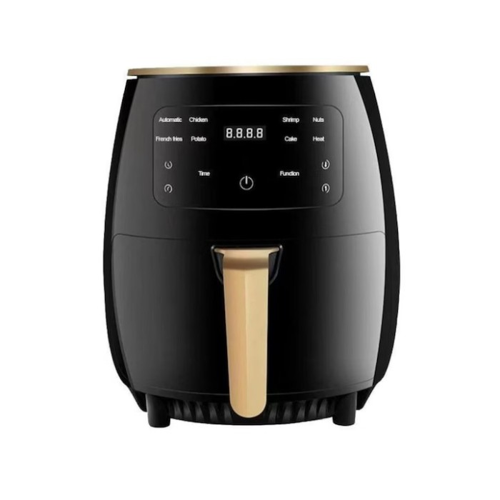 Friteuză fără Ulei cu Aer Cald 2400W, 6L, LCD Touch, 6 Programe, Accesorii Incluse