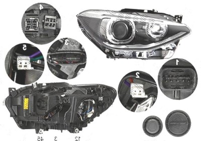 Far Bmw Seria 1 (F20), 08.2011-06.2015, fata, Dreapta, bi-xenon; cu LED daytime running light; D1S+LED+PY21W; electric; fara unitate control; fara ba foto