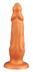 Dildo Lost cu Ventuza, Silicon Lichid, Auriu, 23 cm, Passion Labs foto