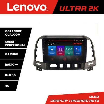 Navigatie HHyundai Santa Fe 2006-2012 M-008 Octa Core Android Radio Bluetooth GPS WIFI/4G DSP 2K 8+128GB 360 Tos CarStore Technology