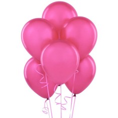 Baloane Party Roz diametru 30 cm din Latex set 100 bucati foto