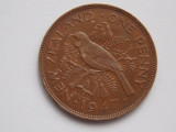 ONE PENNY 1947 NOUA ZEELANDA, Australia si Oceania