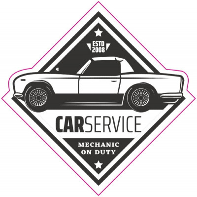 Abtibild Retro Car Service TAG 014 281022-10 foto