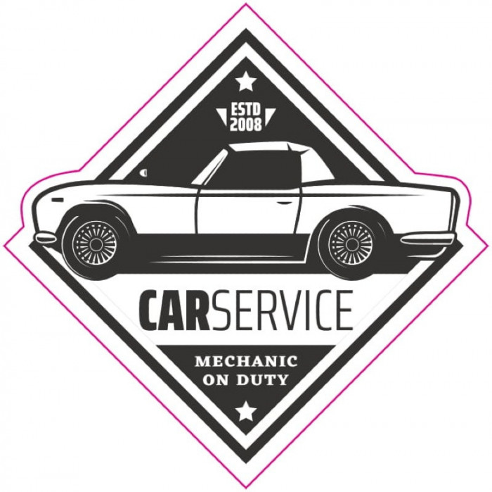 Abtibild Retro Car Service TAG 014 281022-10