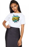 Tricou dama alb - Oops - L